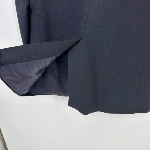 346 Brooks Brothers Mens Two Button Blazer Jacket Black Wool Size 43R - Picture 9 of 9